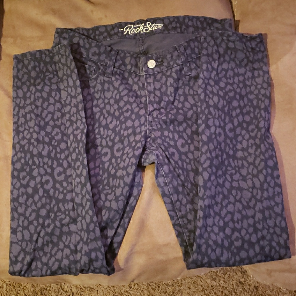 Old Navy Cheetah Print Rockstar Skinny Jeans
